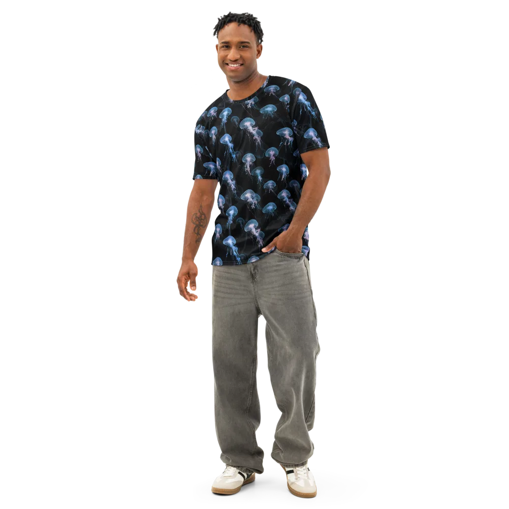 Deepwater Reverie on Men's Cotton Crew Neck T-Shirt — Front