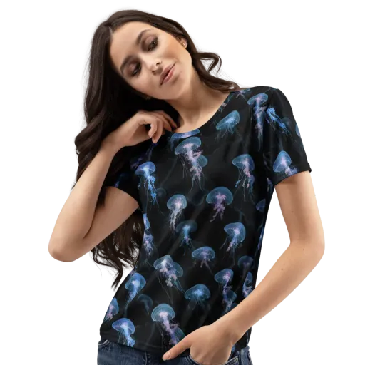 Deepwater Reverie on a Women's Crew Neck T-Shirt
