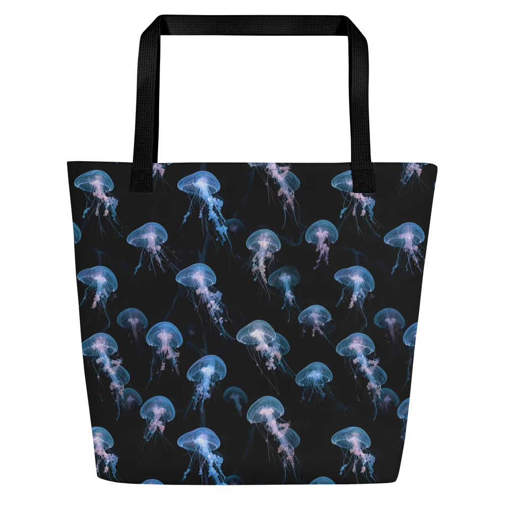 Deepwater Reverie on Large Tote Bag W/ Pocket — Front