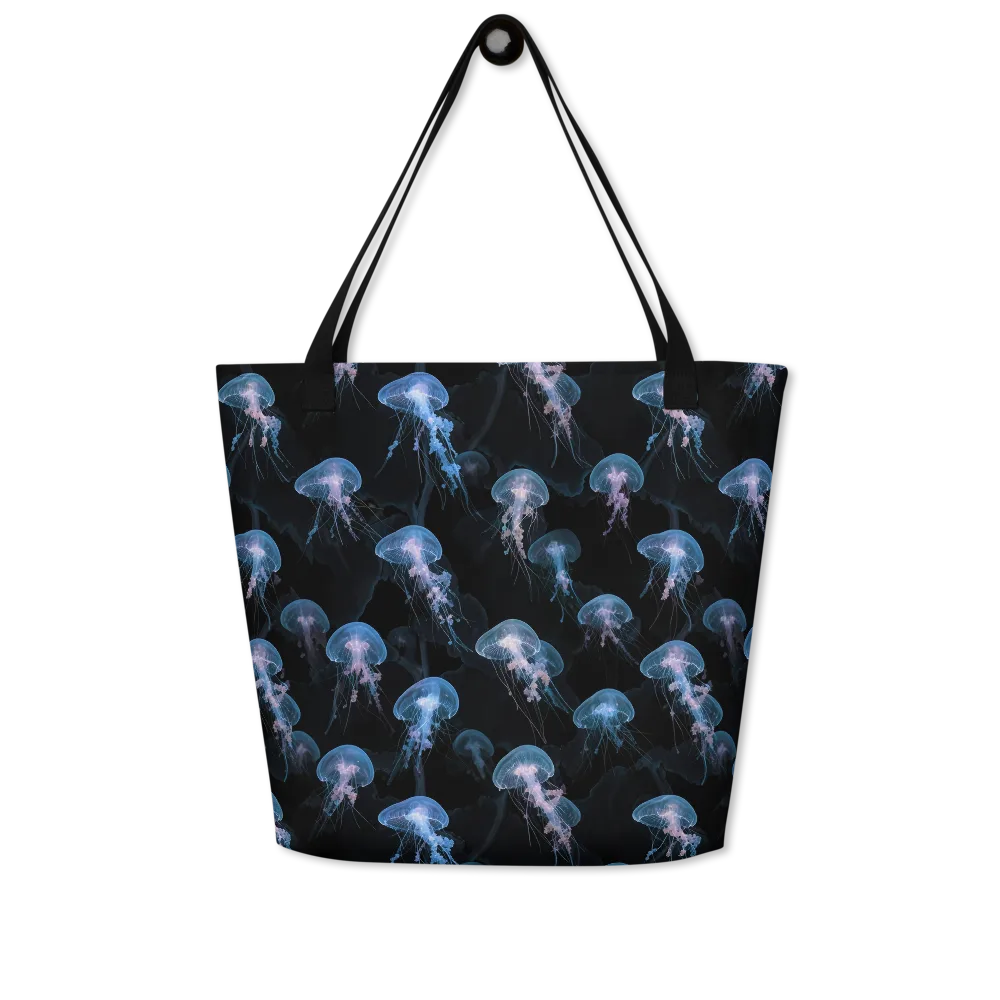 Deepwater Reverie on Large Tote Bag W/ Pocket — Front