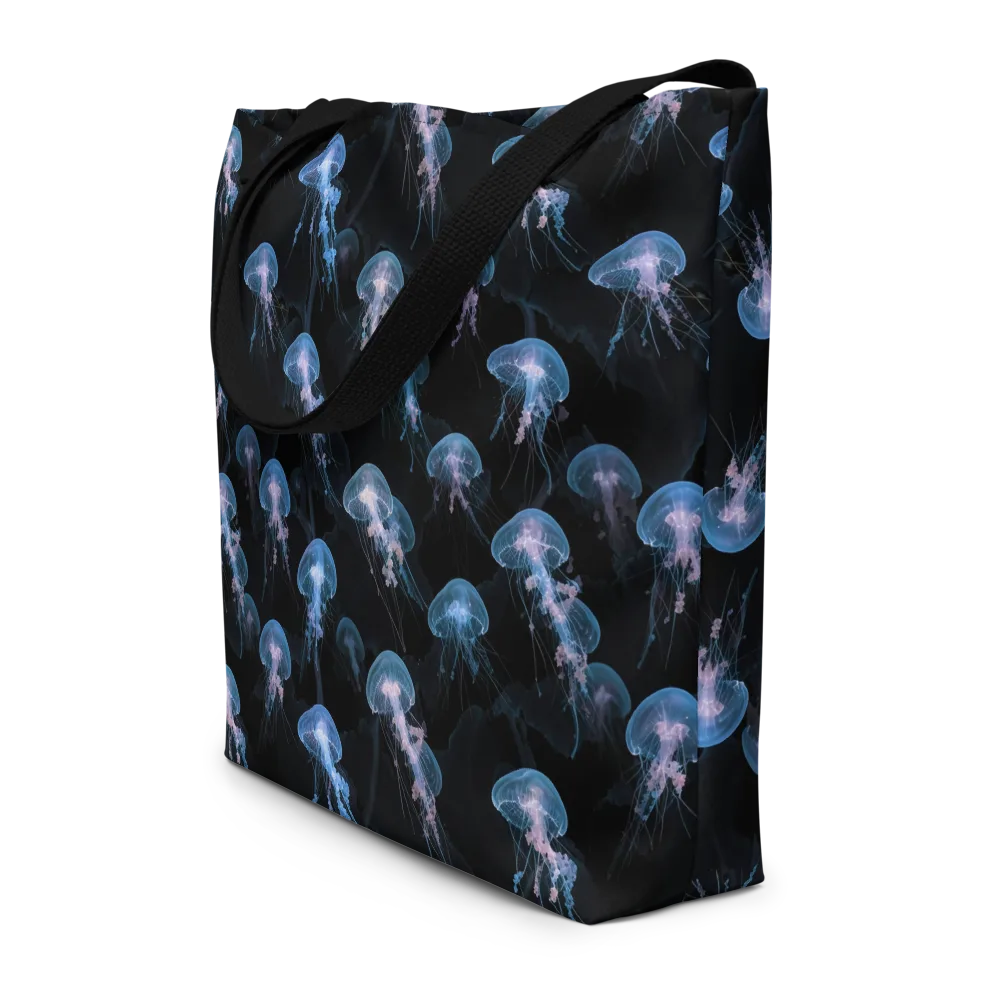 Deepwater Reverie on Large Tote Bag W/ Pocket — Front