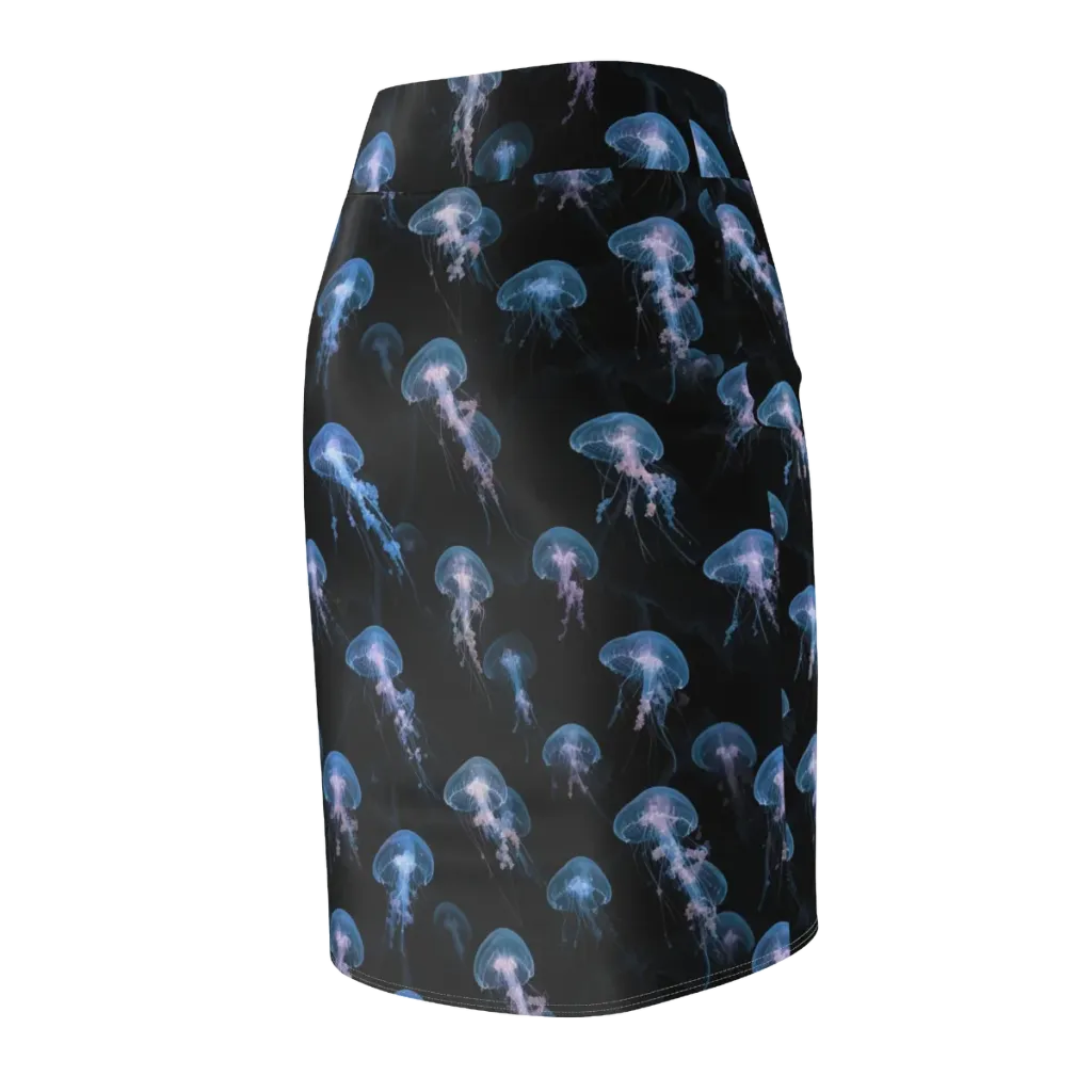 Deepwater Reverie on Pencil Skirt — Back Side