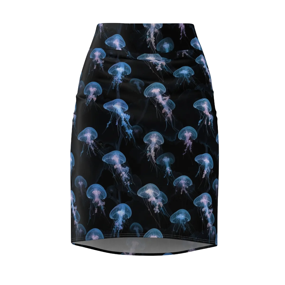 Deepwater Reverie on Pencil Skirt — Front