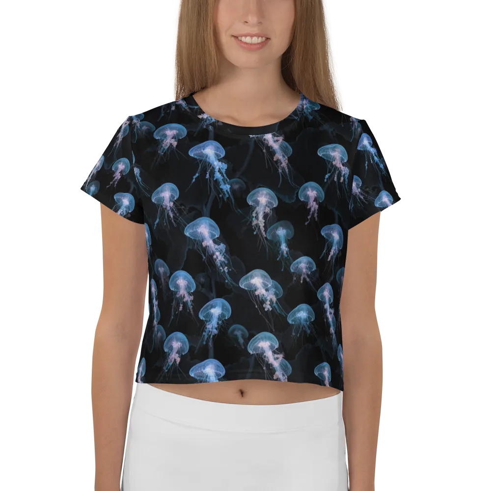 Deepwater Reverie on Crop Tee — Front