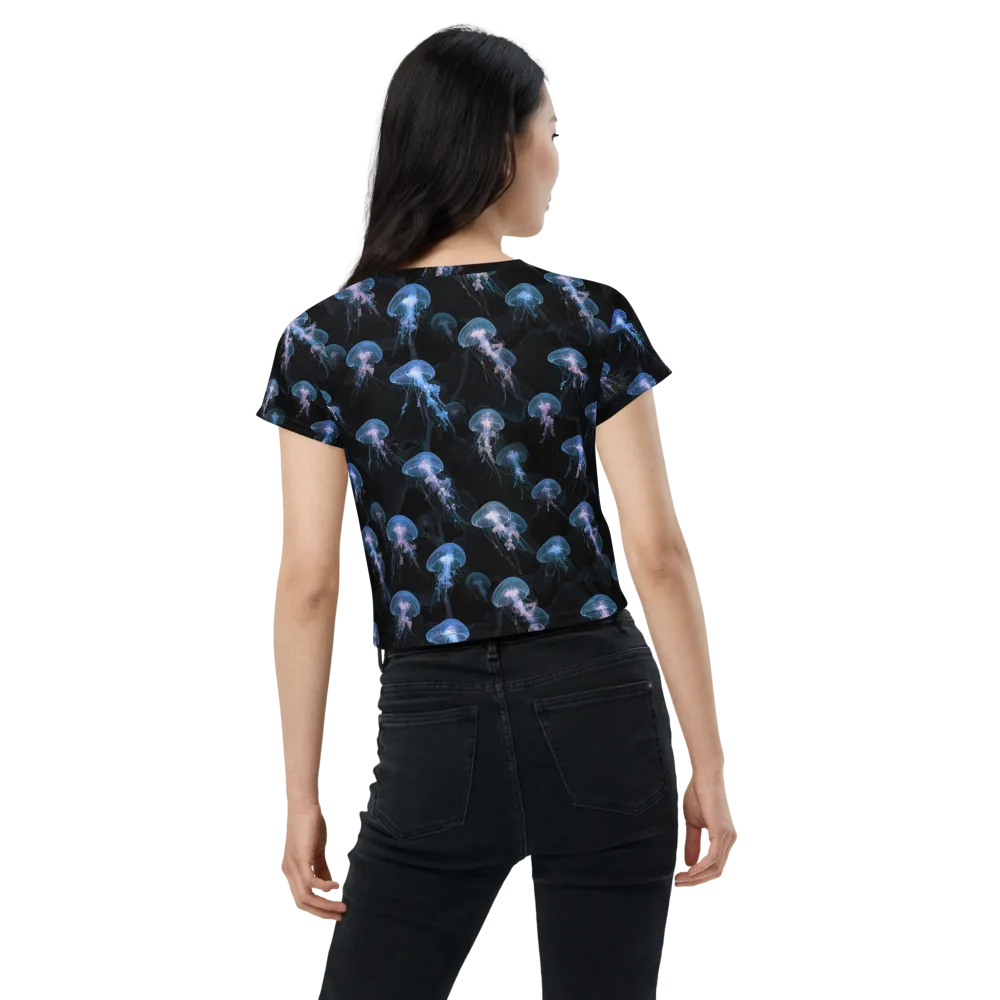 Deepwater Reverie on Crop Tee — Back