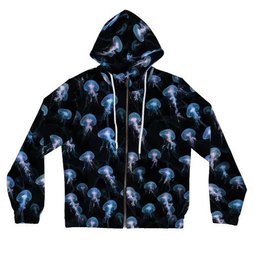Deepwater Reverie on a Women's Full-Zip Hoodie