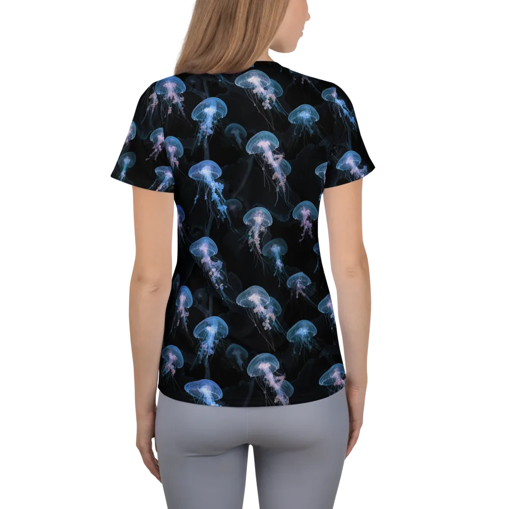 Deepwater Reverie on Women's Athletic T-Shirt — Back