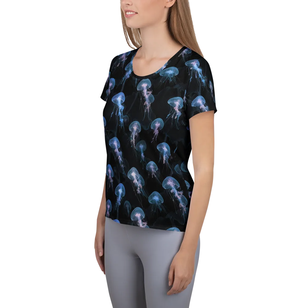 Deepwater Reverie on Women's Athletic T-Shirt — Left