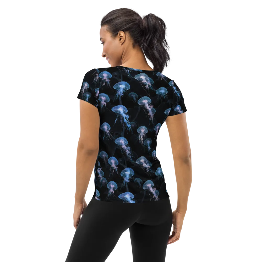 Deepwater Reverie on Women's Athletic T-Shirt — Back