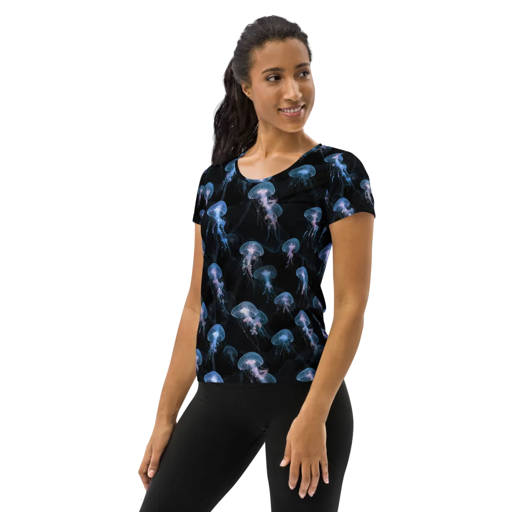 Deepwater Reverie on Women's Athletic T-Shirt — Left