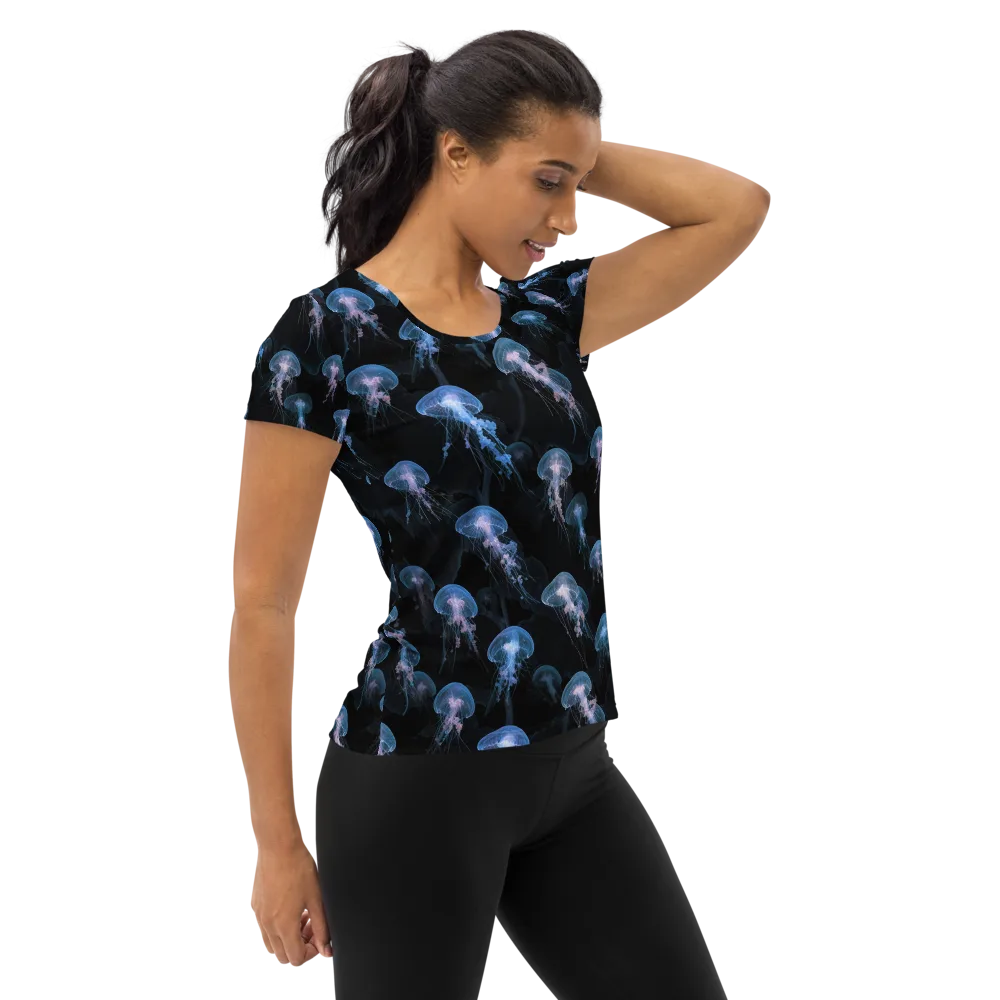 Deepwater Reverie on Women's Athletic T-Shirt — Right