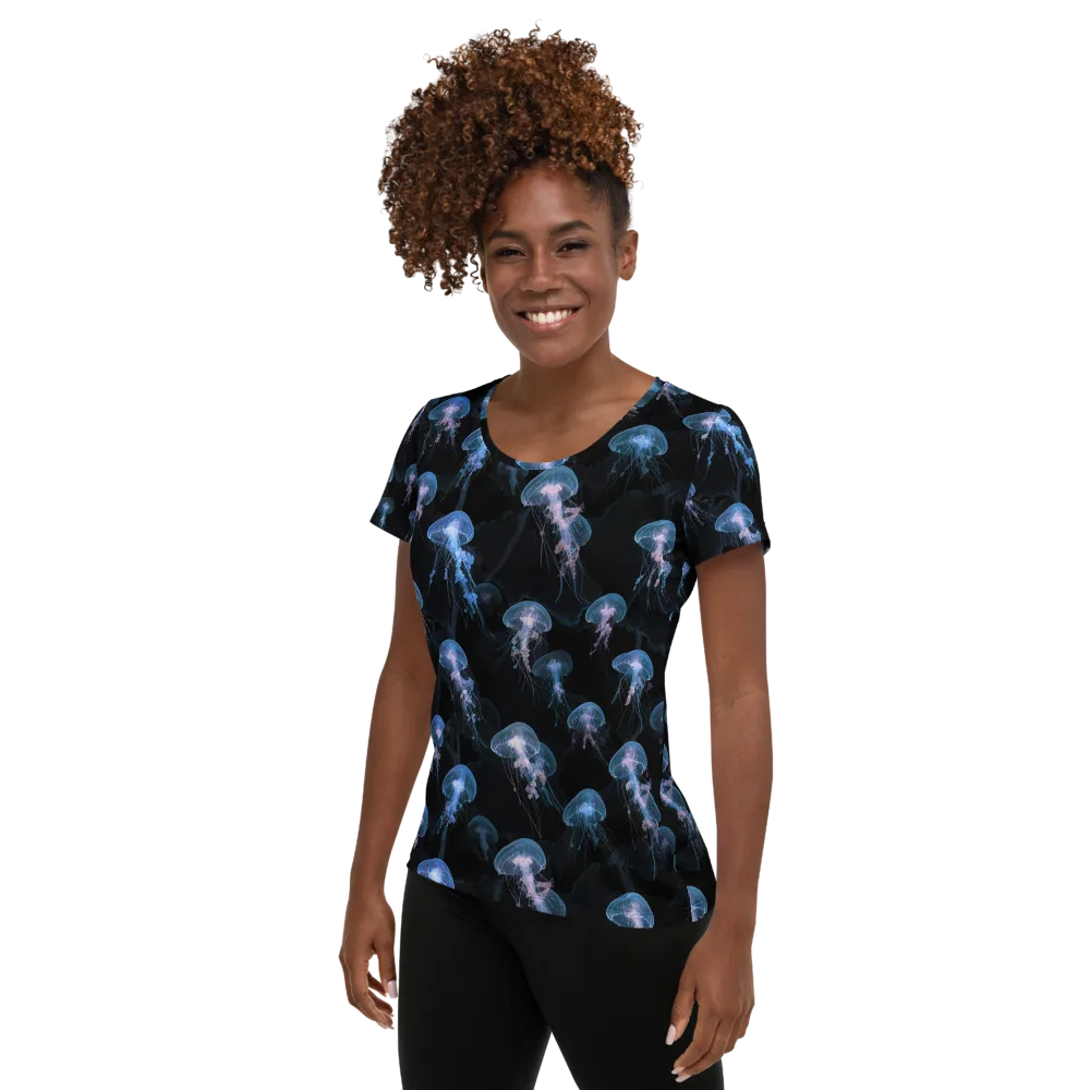 Deepwater Reverie on Women's Athletic T-Shirt — Left