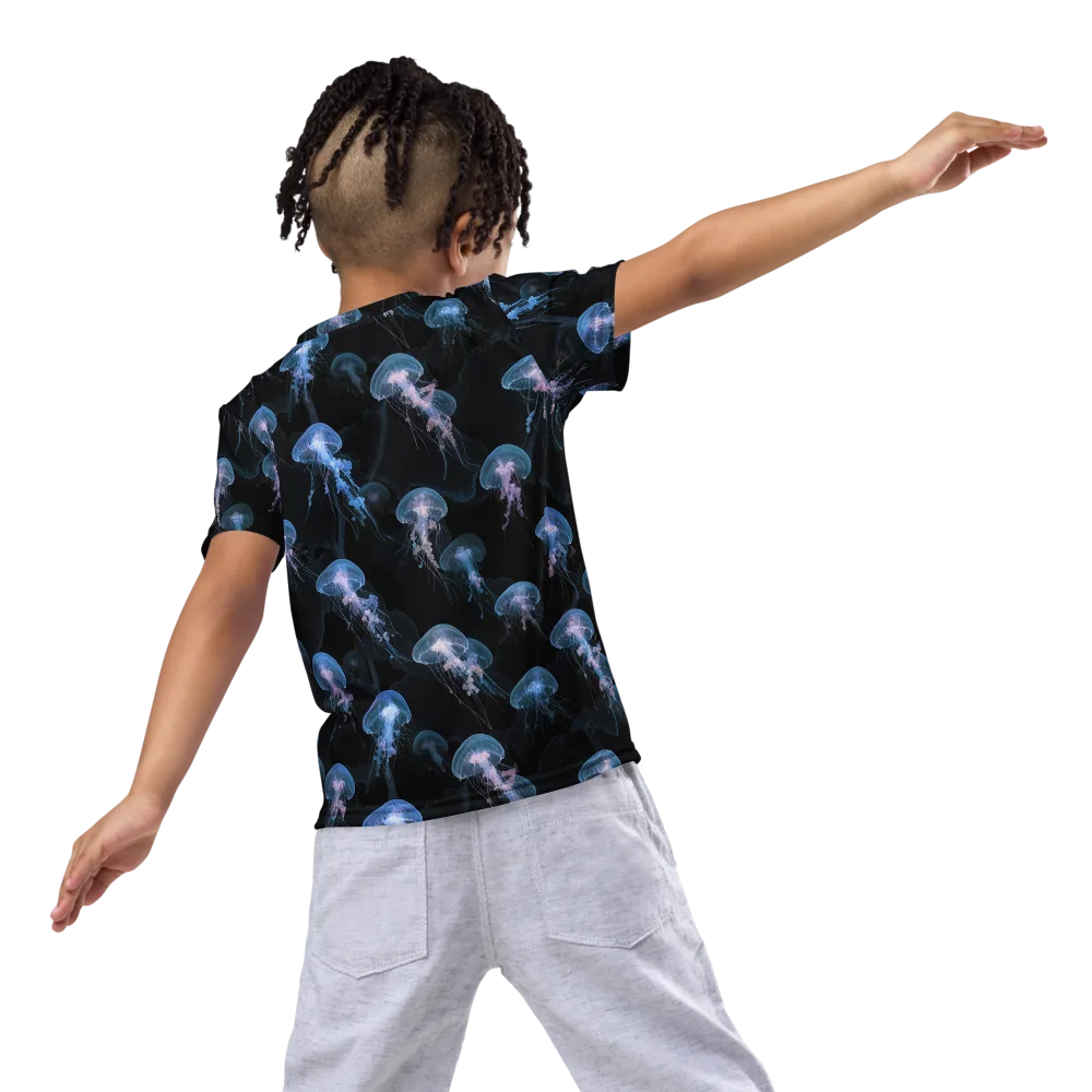 Deepwater Reverie on Kids Crew Neck T-Shirt — Back
