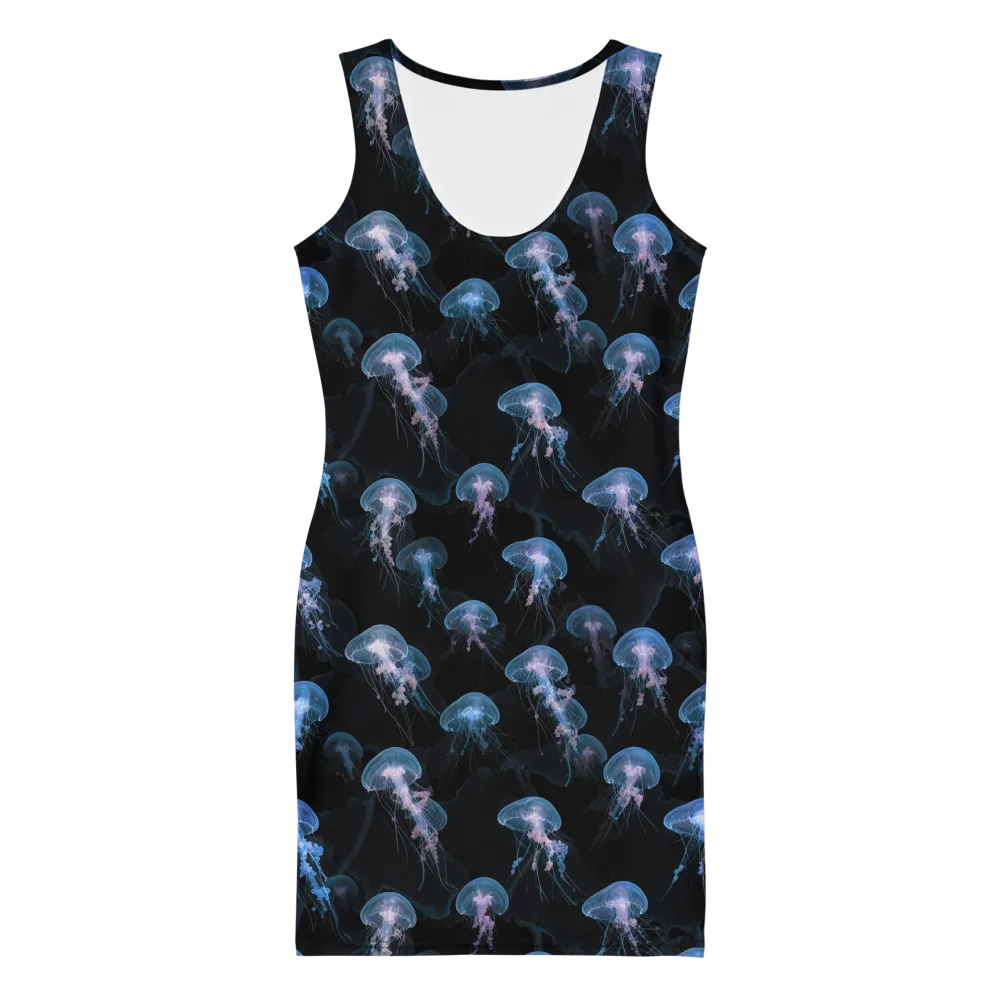 Deepwater Reverie on Bodycon Dress — Front