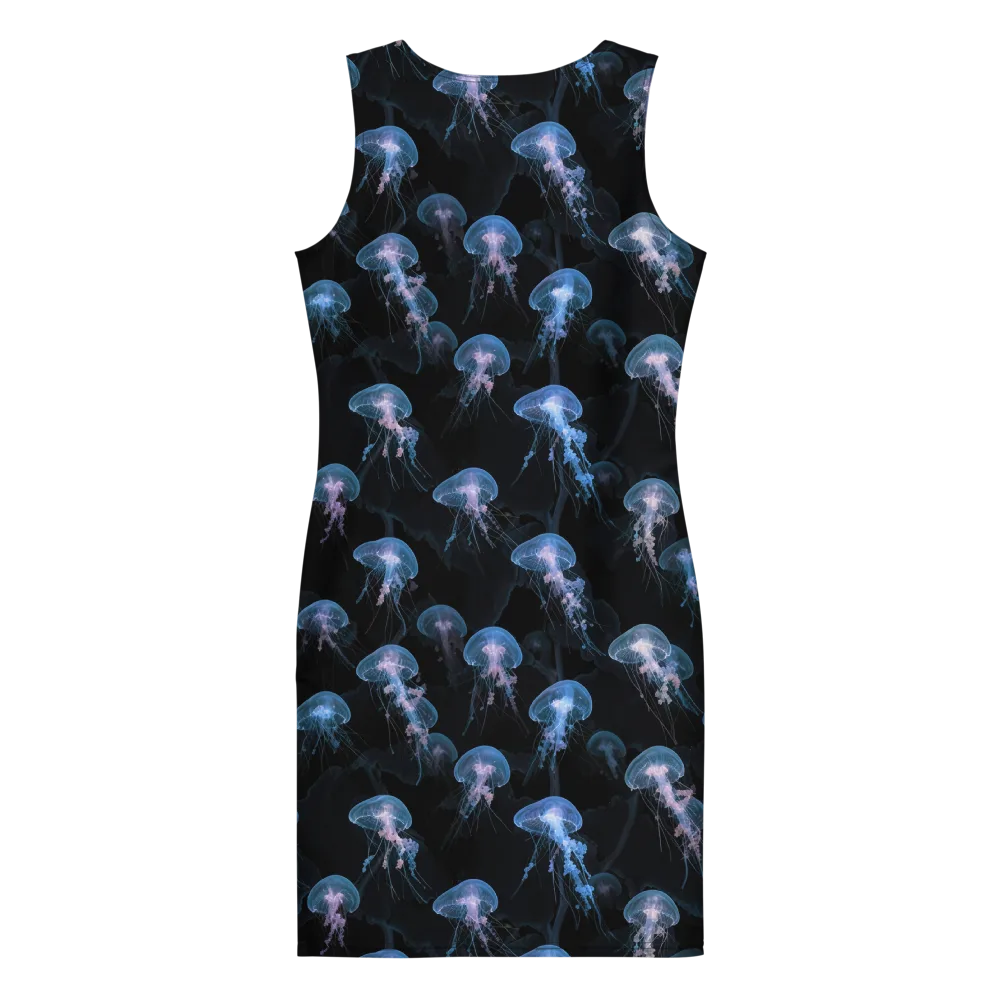 Deepwater Reverie on Bodycon Dress — Back