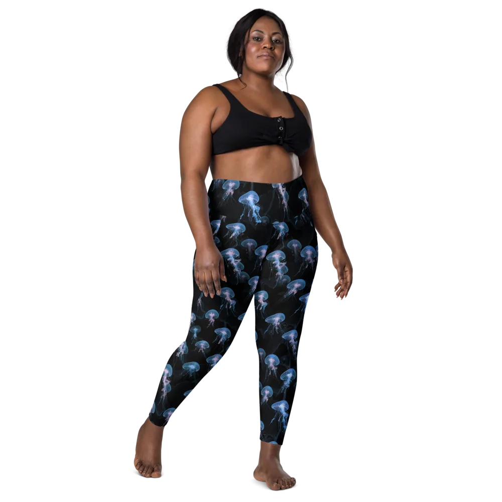 Deepwater Reverie on Leggings with Pockets — Front