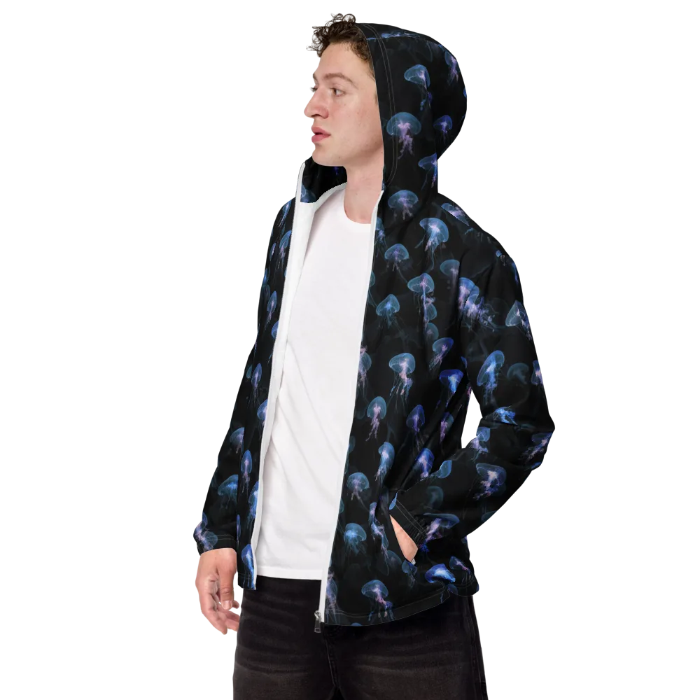 Deepwater Reverie on Men's Windbreaker — Left Front