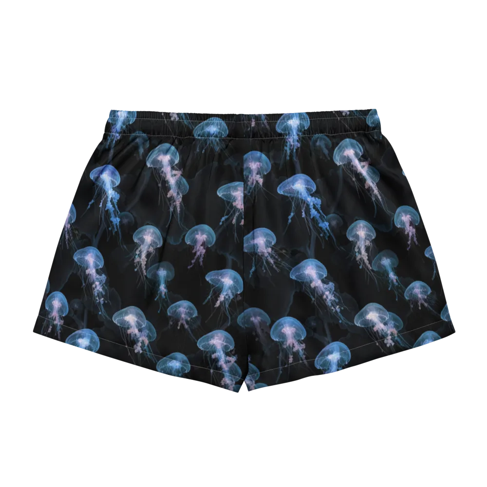 Deepwater Reverie on Women's Pajama Shorts — Back
