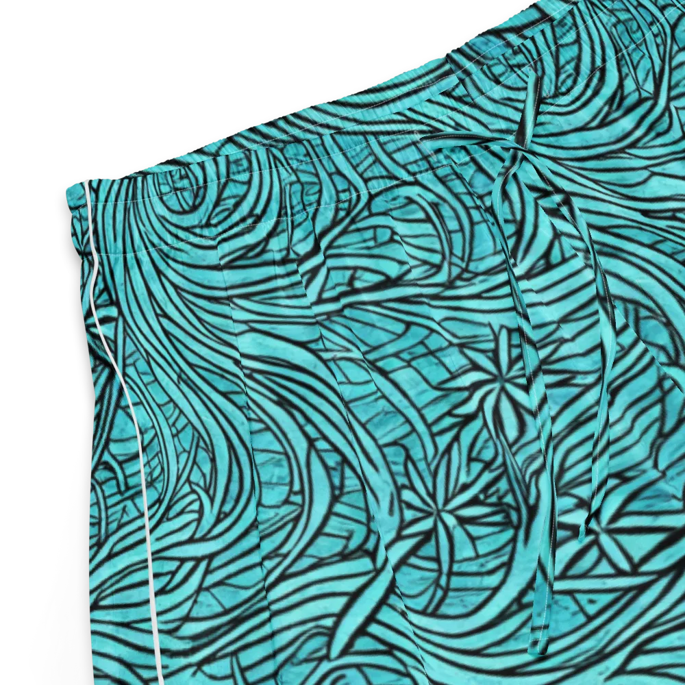 Cyan Whorl on Women's Pajama Shorts — Product details