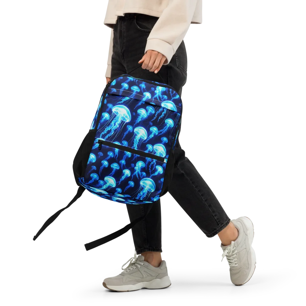 Blue Lanterns on Utility Backpack — Front