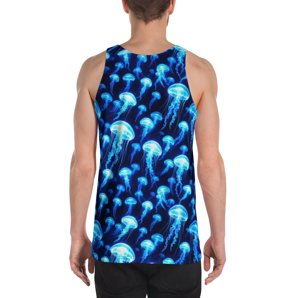 Blue Lanterns on Men's Tank Top — Back
