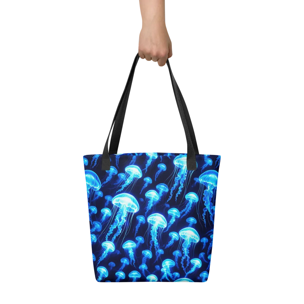 Blue Lanterns on Tote Bag — Front