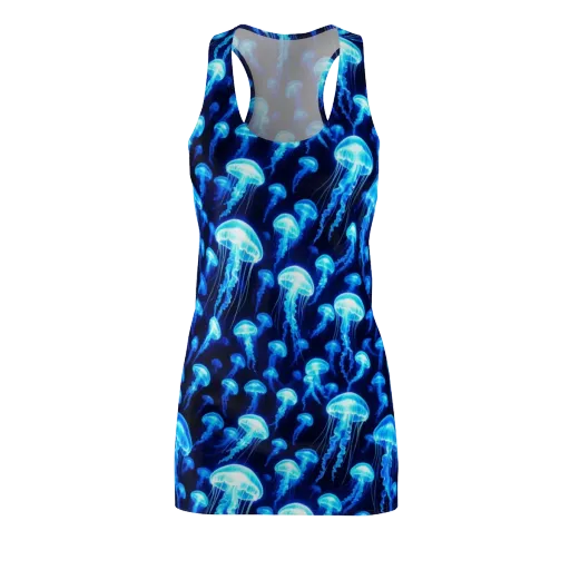 Blue Lanterns on a Racerback Dress