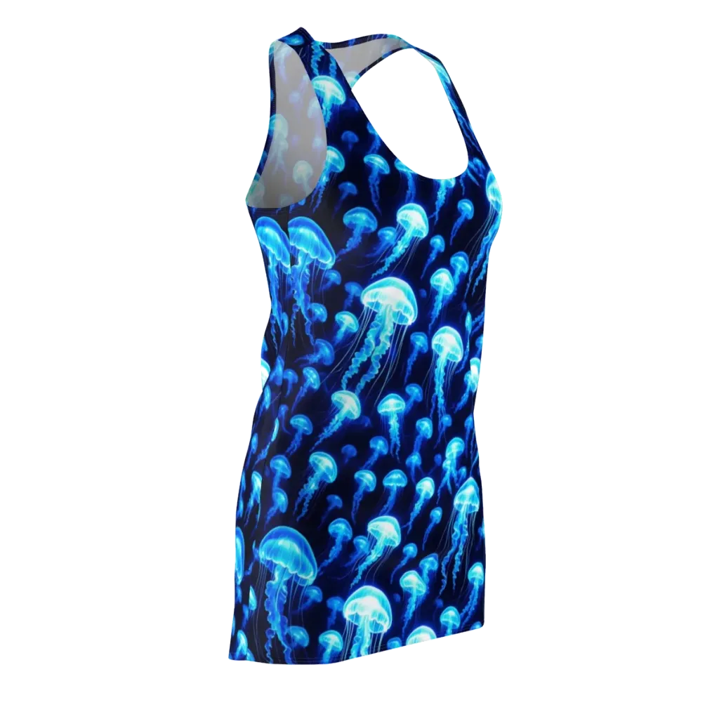 Blue Lanterns on Racerback Dress — Front Side