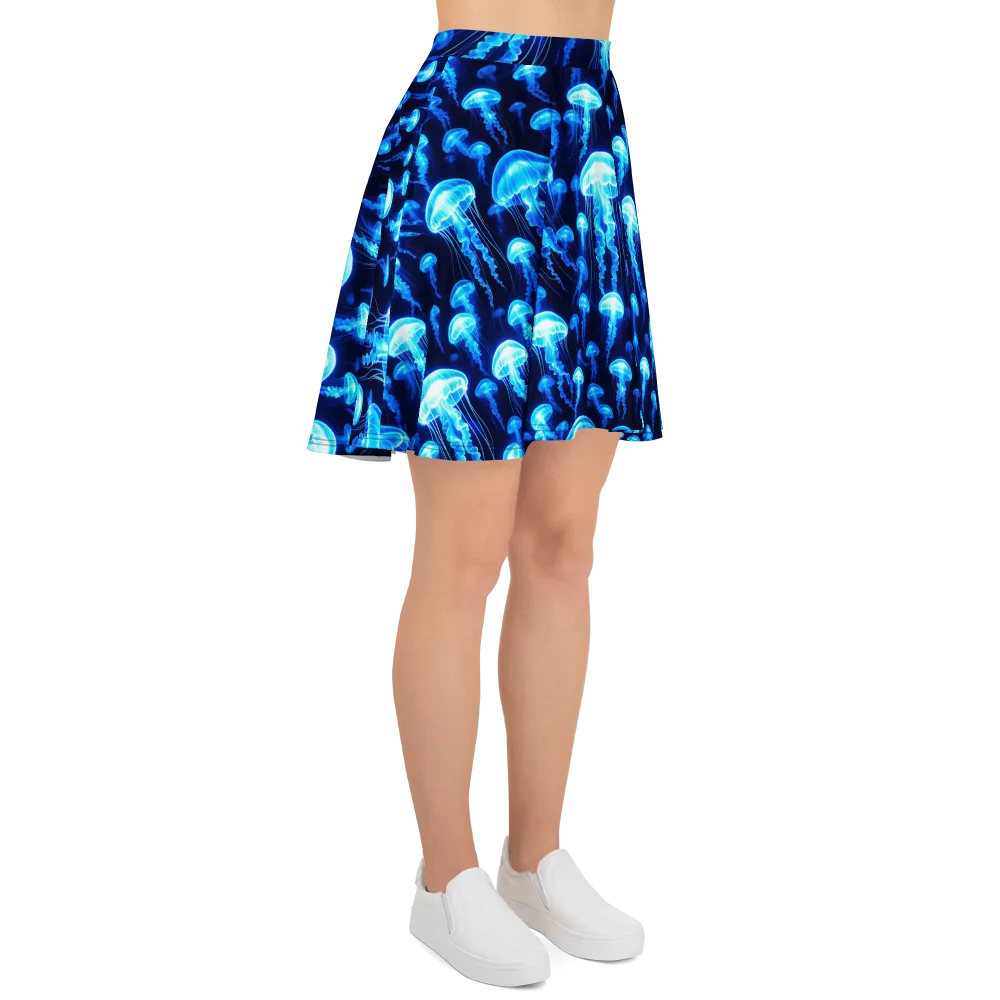 Blue Lanterns on Skater Skirt — Right