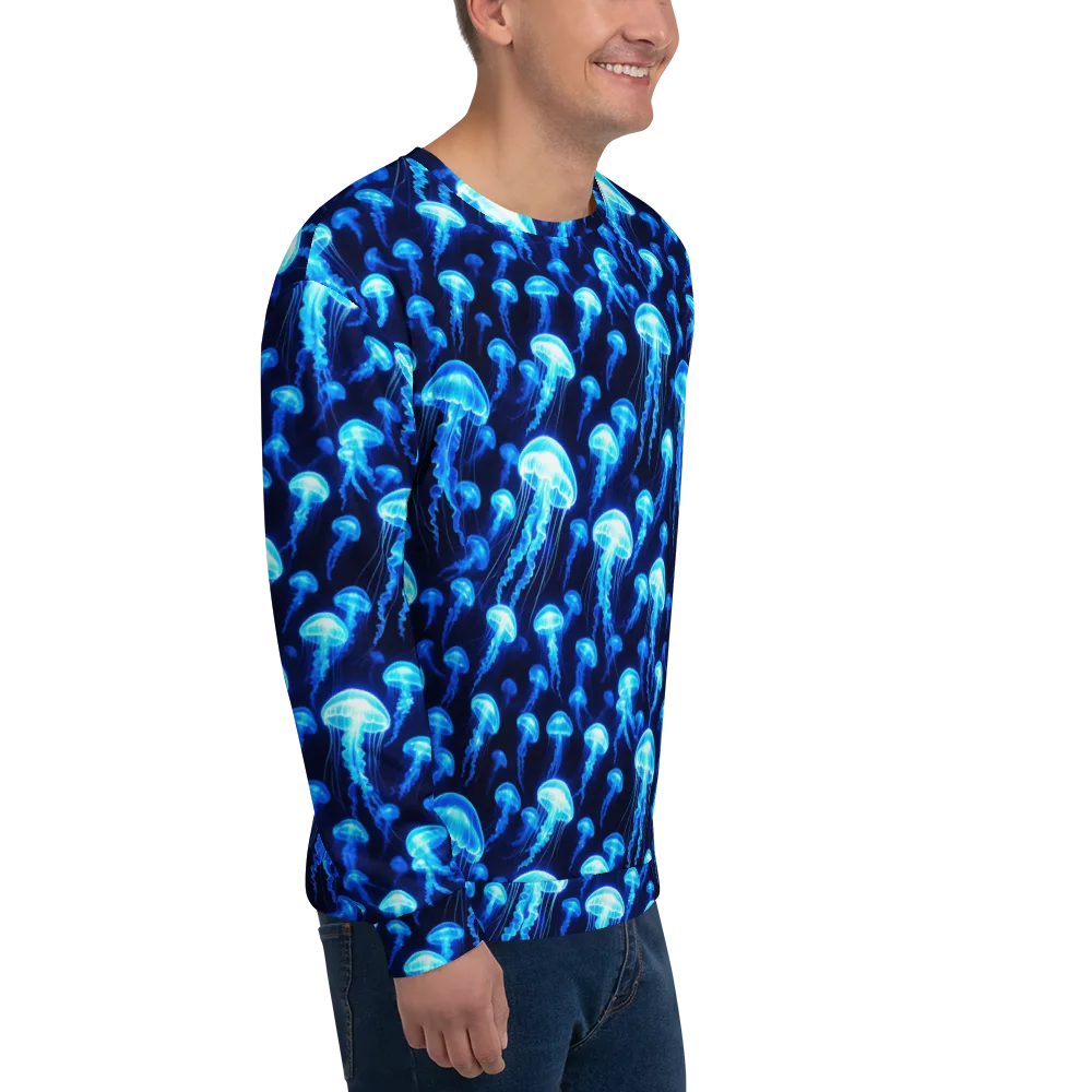 Blue Lanterns on Sweatshirt — Right Front