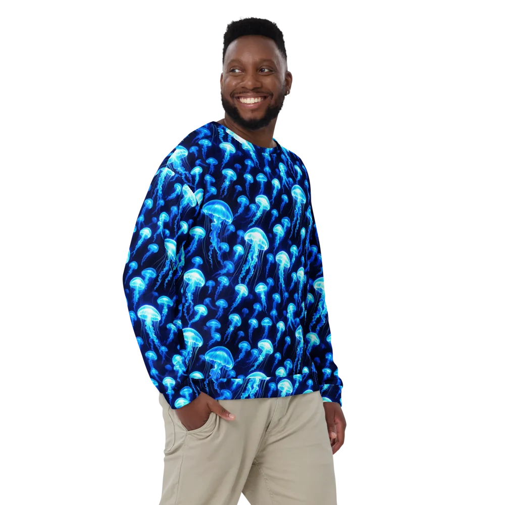 Blue Lanterns on Sweatshirt — Front