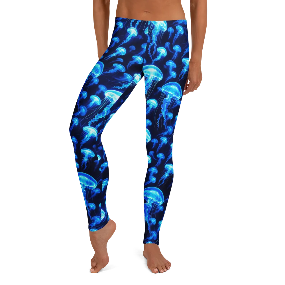 Blue Lanterns on Leggings — Front
