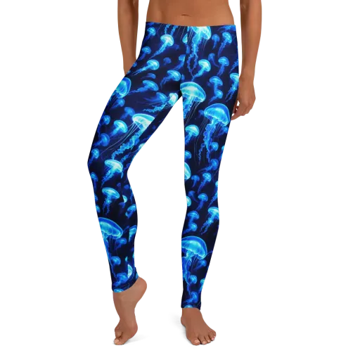 Blue Lanterns on a Leggings