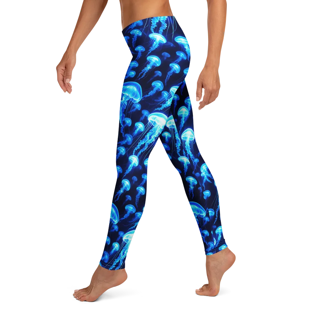 Blue Lanterns on Leggings — Left