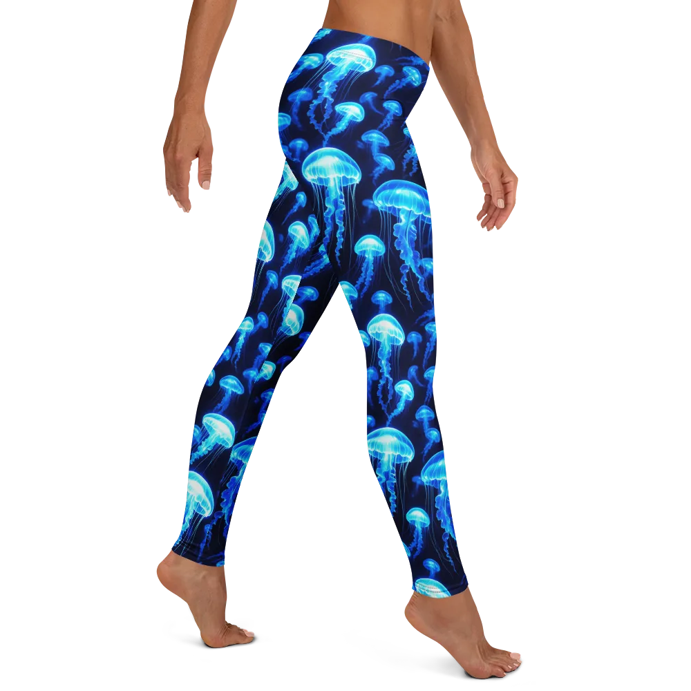 Blue Lanterns on Leggings — Right