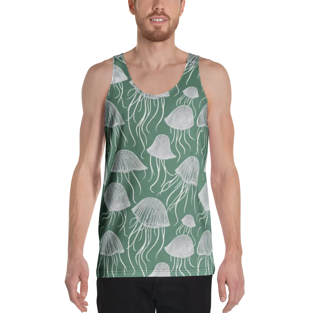 Seafoam Drift on Men's Tank Top — Front