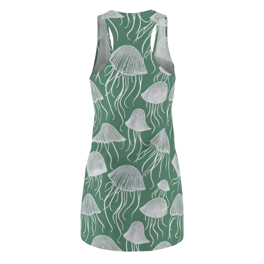 Seafoam Drift on Racerback Dress — Back