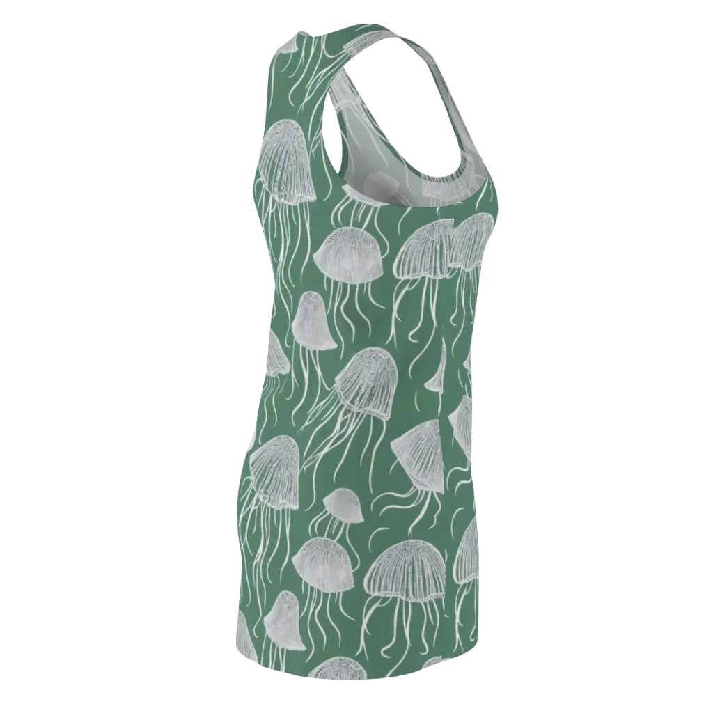 Seafoam Drift on Racerback Dress — Back Side