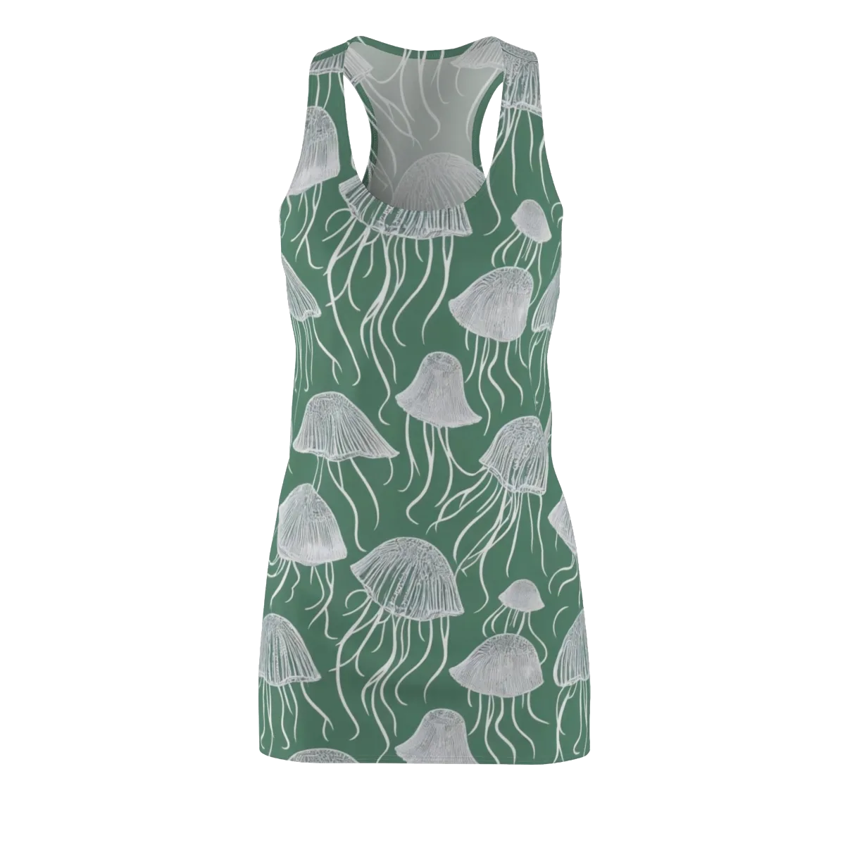 Seafoam Drift on Racerback Dress — Front