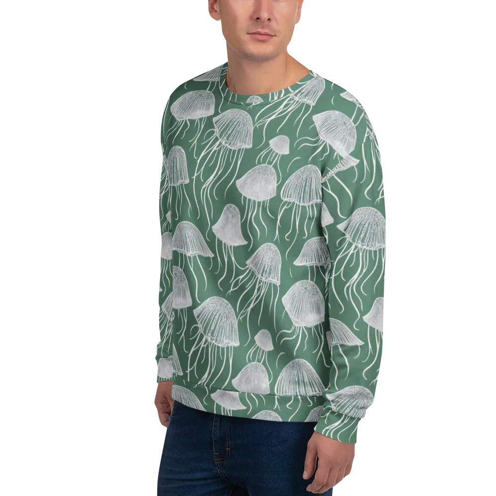 Seafoam Drift on Sweatshirt — Left Front