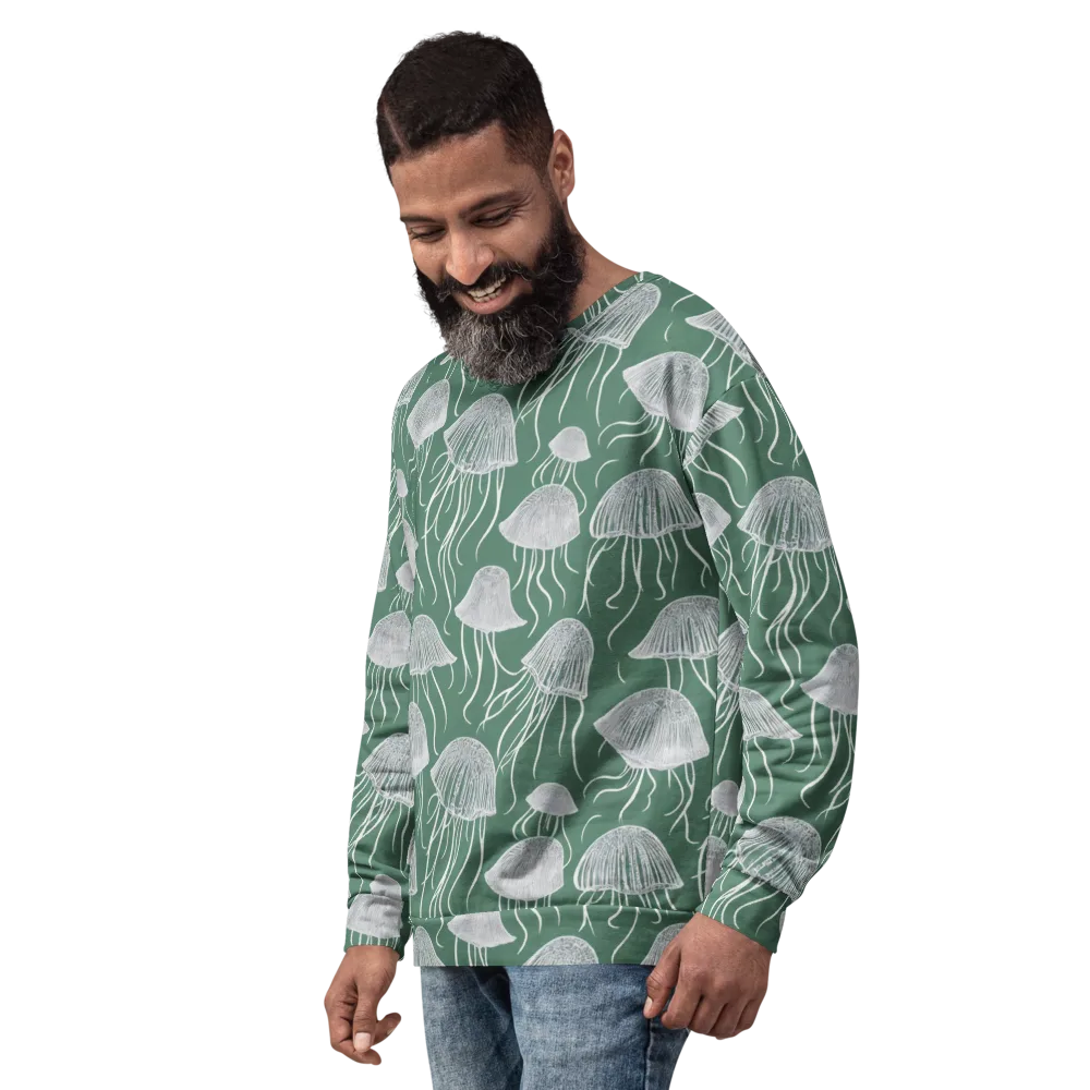 Seafoam Drift on Sweatshirt — Left Front