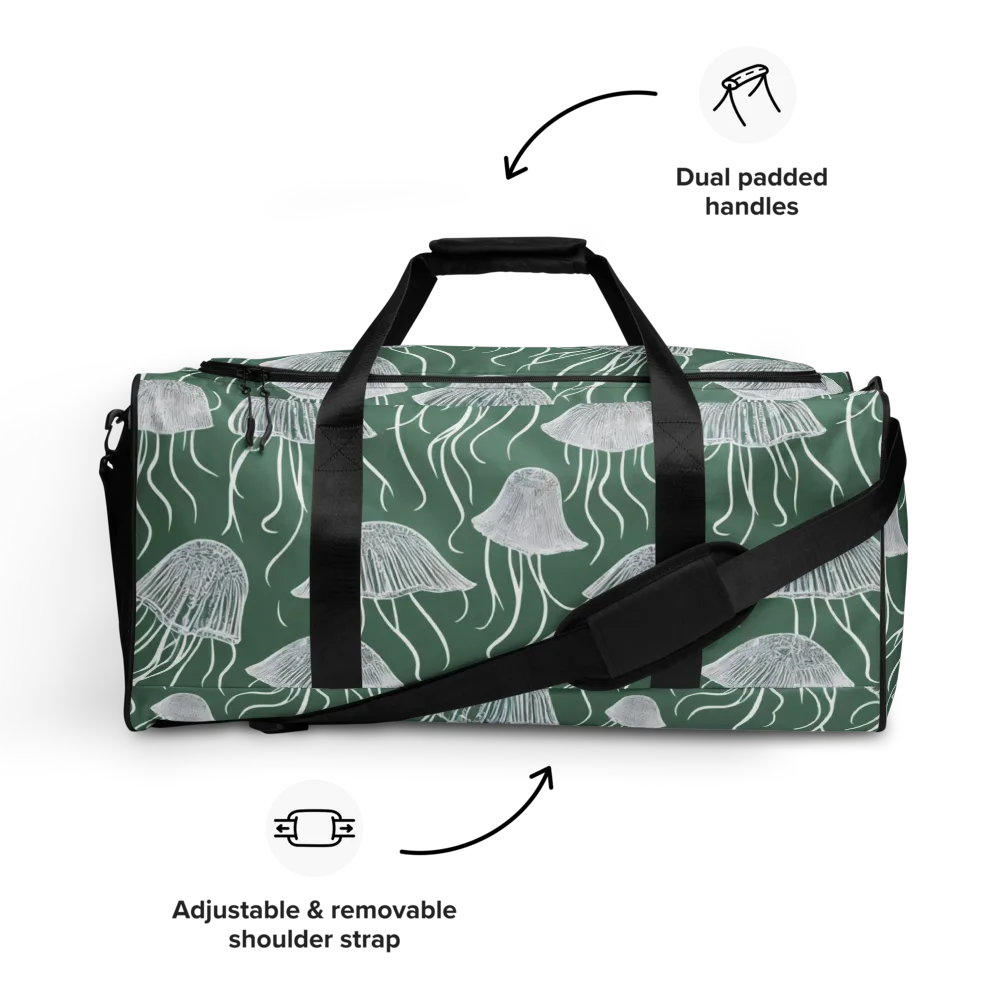 Seafoam Drift on Duffle Bag — Front