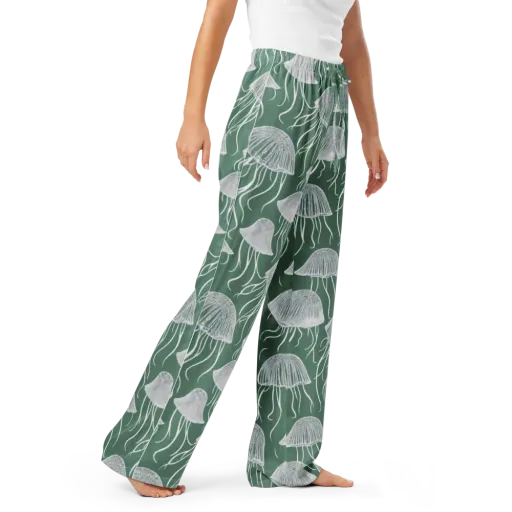 Seafoam Drift on a Women's Pajama Pants