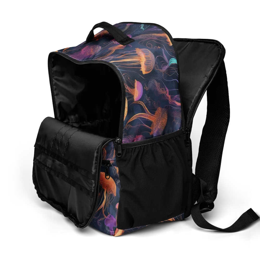 Neon Jelly Garden on Utility Backpack — Product details 2