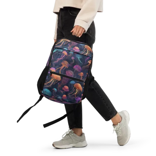 Neon Jelly Garden on a Utility Backpack