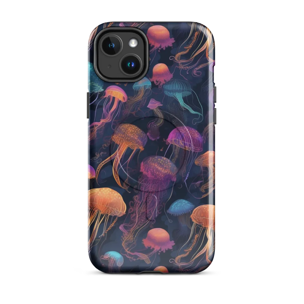 Neon Jelly Garden on MagSafe Tough Case for iPhone® — Front