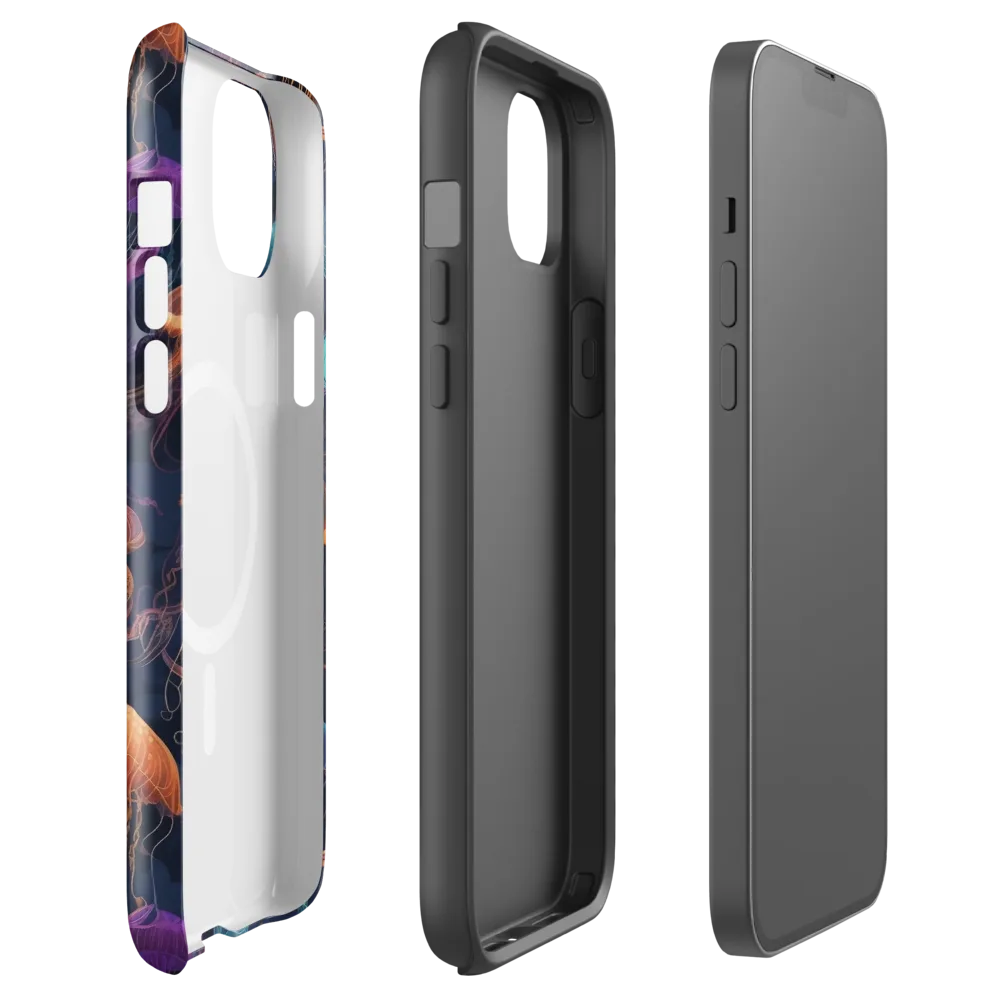 Neon Jelly Garden on MagSafe Tough Case for iPhone® — Front