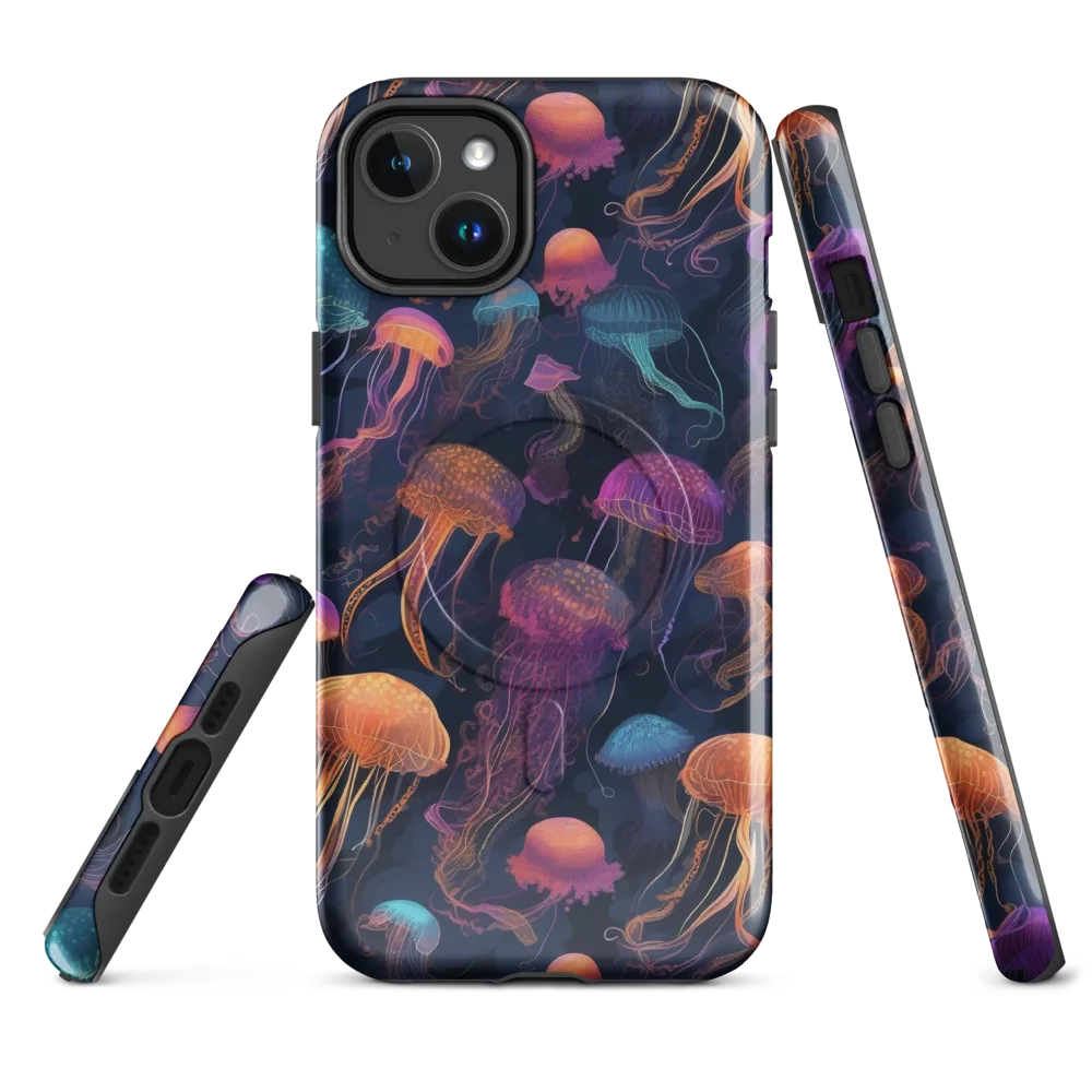 Neon Jelly Garden on MagSafe Tough Case for iPhone® — Front