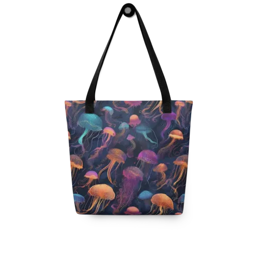 Neon Jelly Garden on a Tote Bag