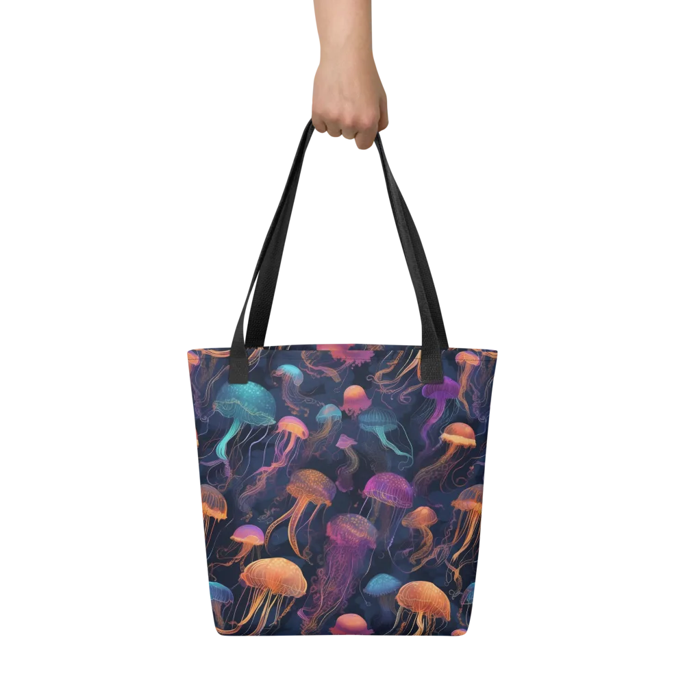 Neon Jelly Garden on Tote Bag — Front